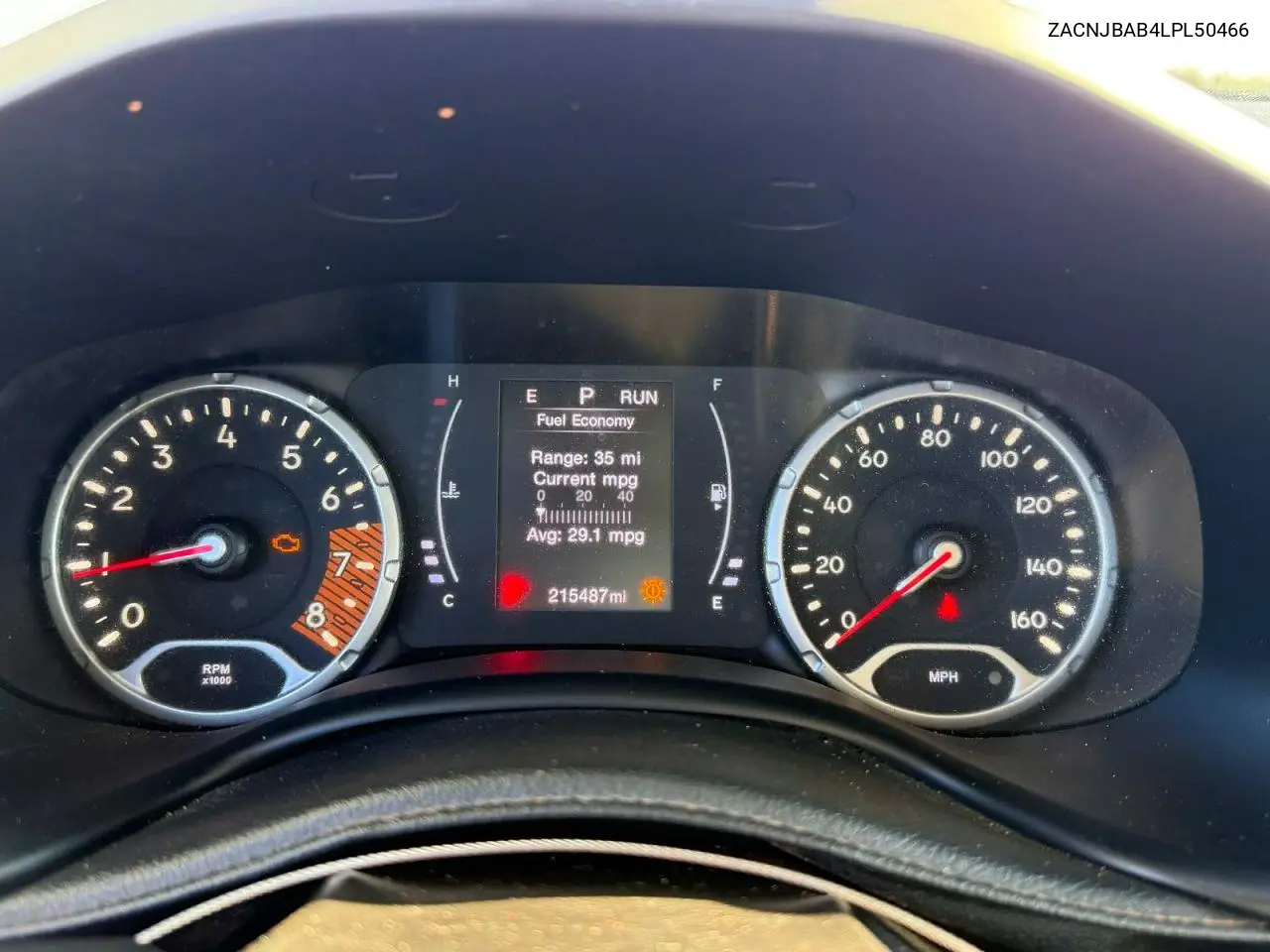 ZACNJBAB4LPL50466 2020 Jeep Renegade Sport