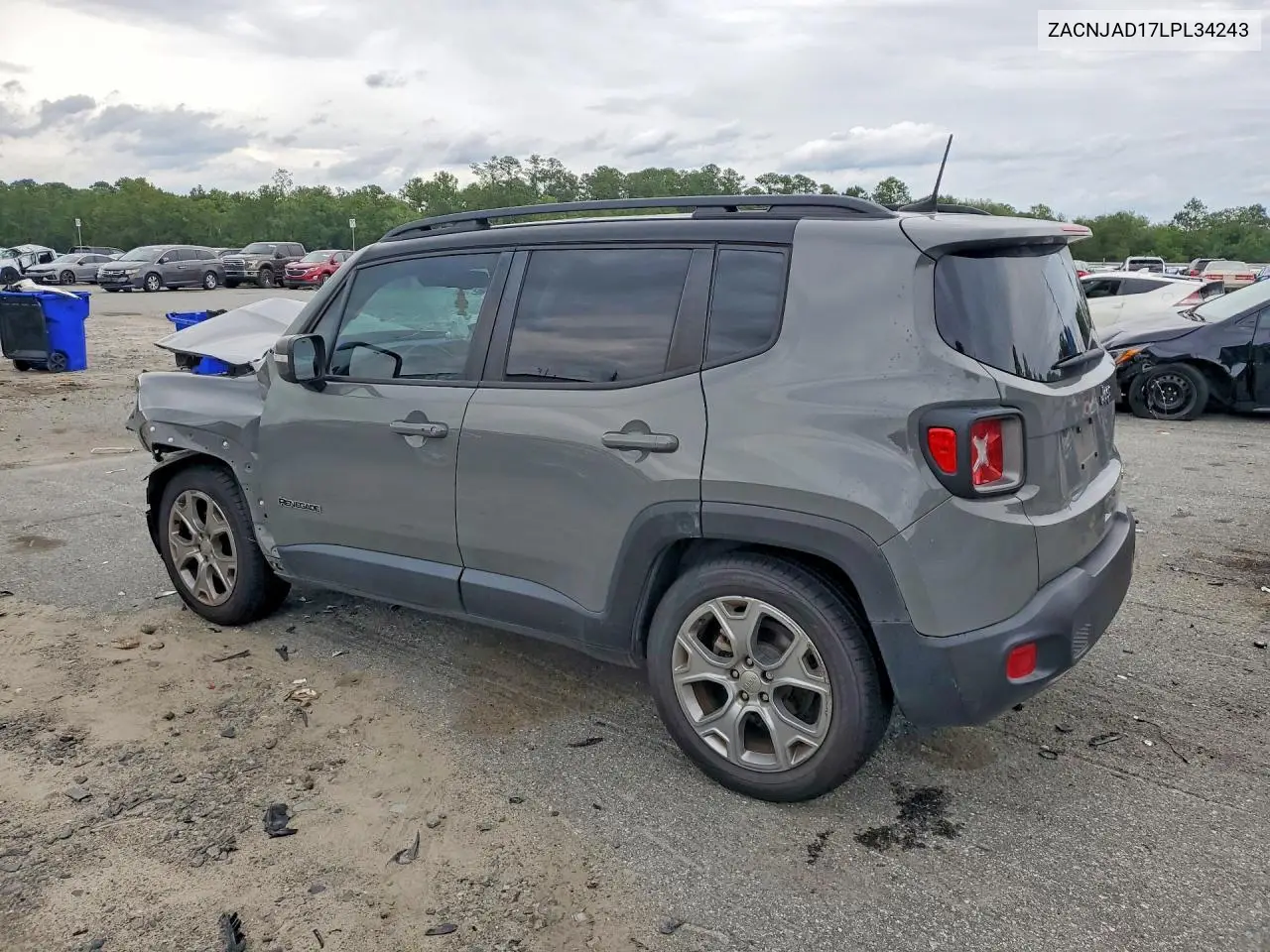 2020 Jeep Renegade Limited VIN: ZACNJAD17LPL34243 Lot: 57620936