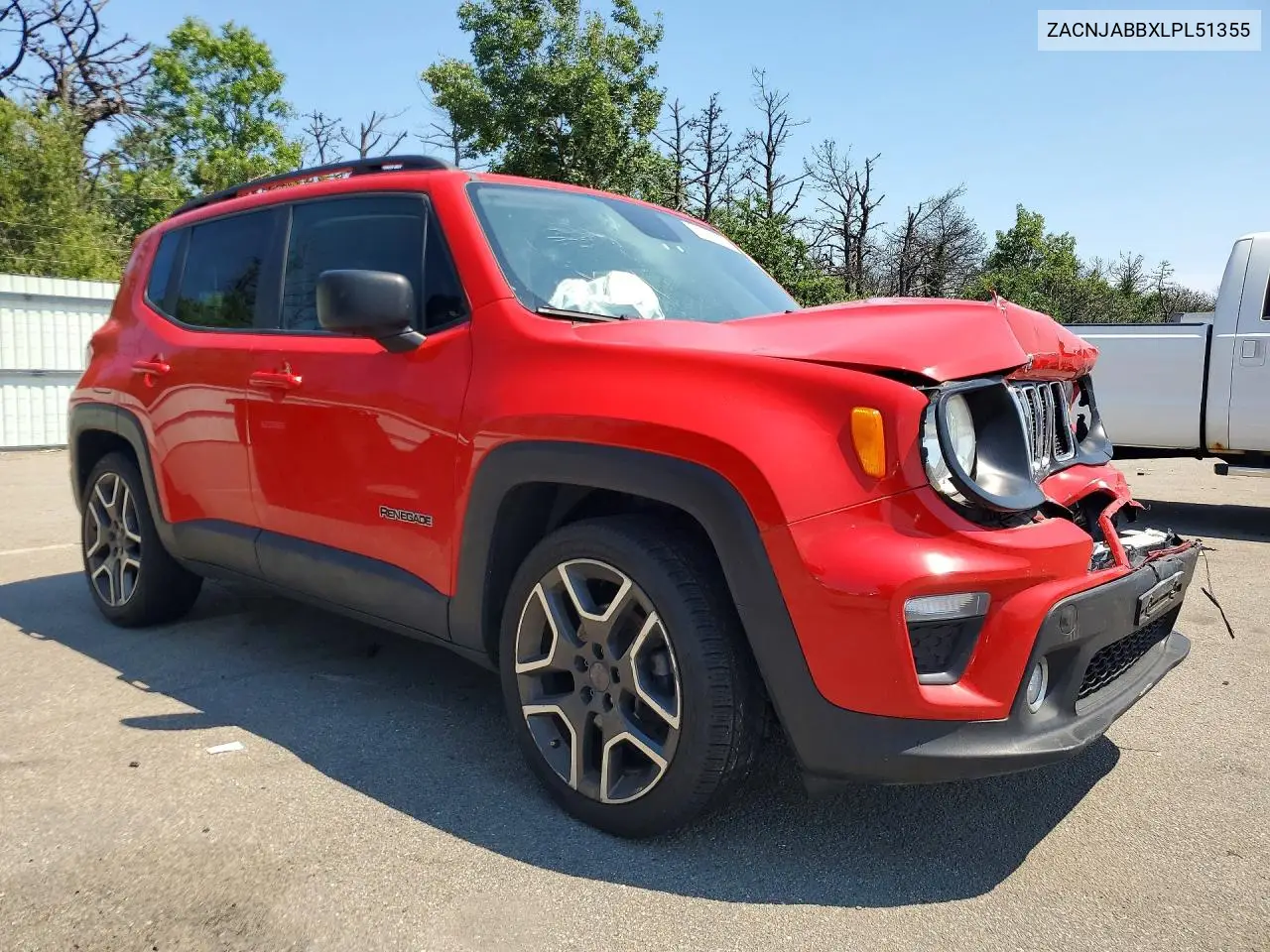 2020 Jeep Renegade Latitude VIN: ZACNJABBXLPL51355 Lot: 57872976