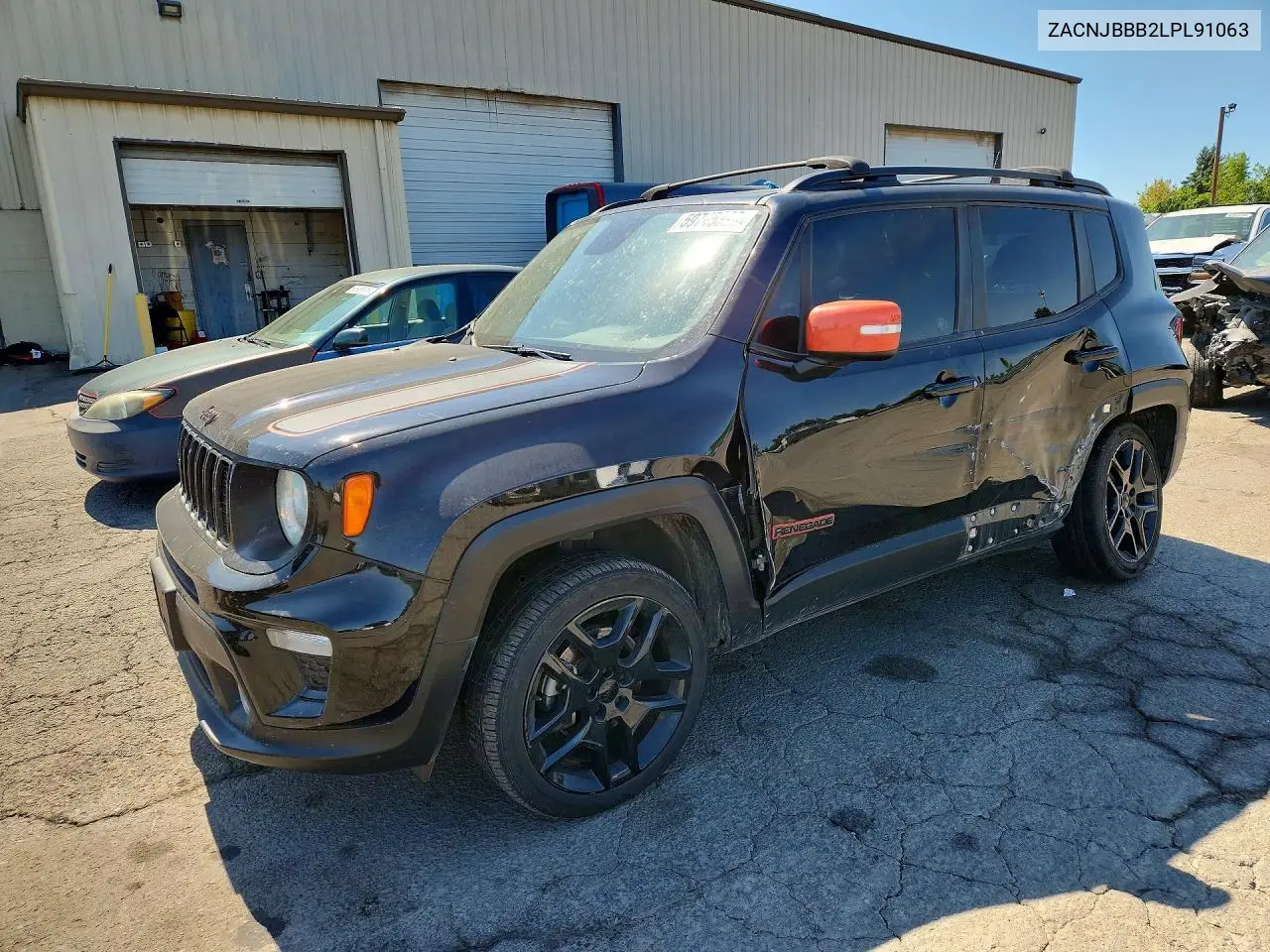 2020 Jeep Renegade Latitude VIN: ZACNJBBB2LPL91063 Lot: 59745326