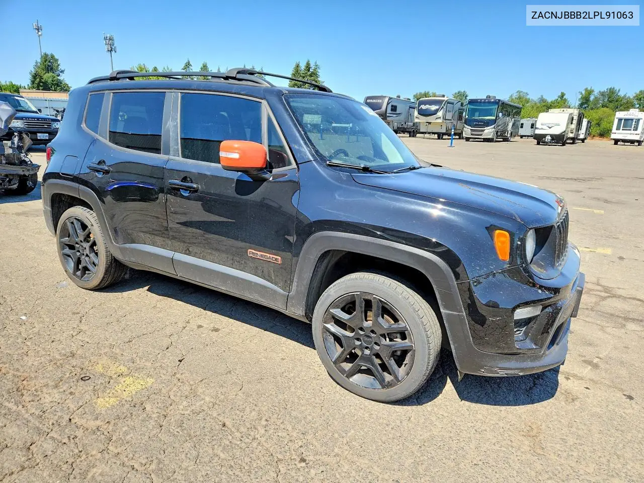 2020 Jeep Renegade Latitude VIN: ZACNJBBB2LPL91063 Lot: 59745326