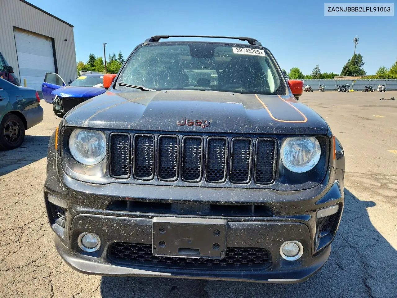 2020 Jeep Renegade Latitude VIN: ZACNJBBB2LPL91063 Lot: 59745326