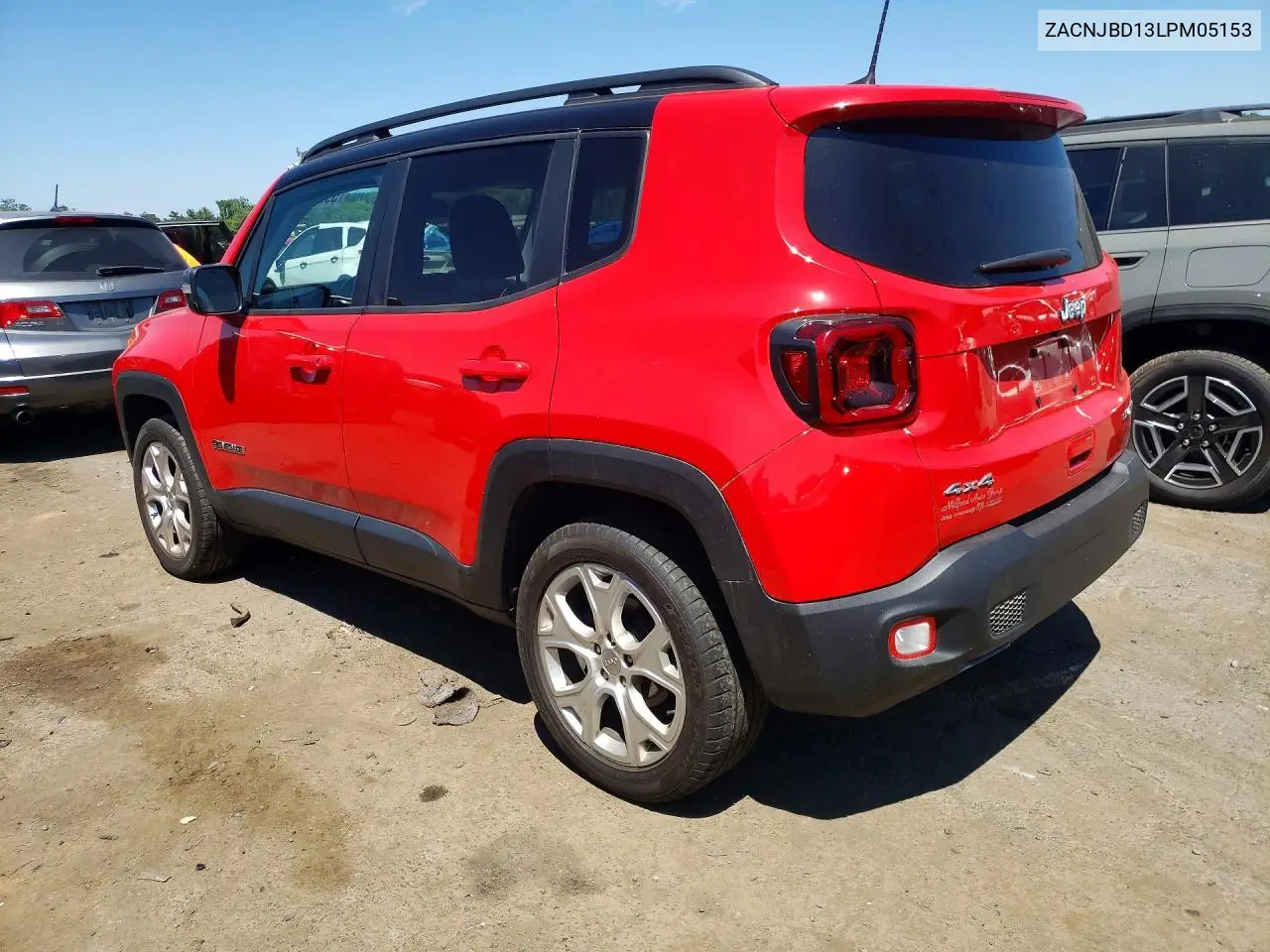 2020 Jeep Renegade Limited VIN: ZACNJBD13LPM05153 Lot: 59858996