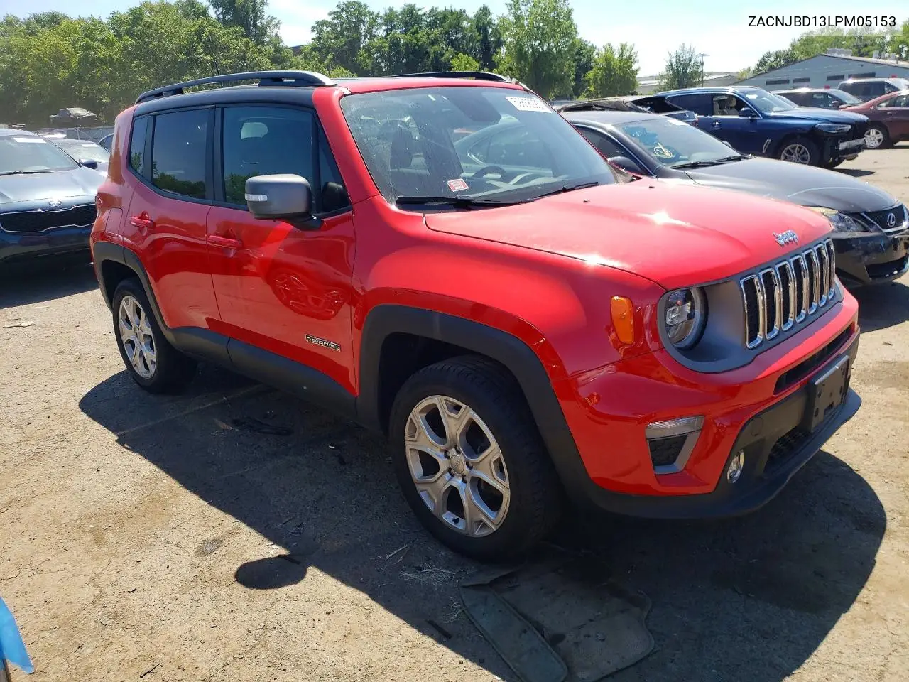 2020 Jeep Renegade Limited VIN: ZACNJBD13LPM05153 Lot: 59858996