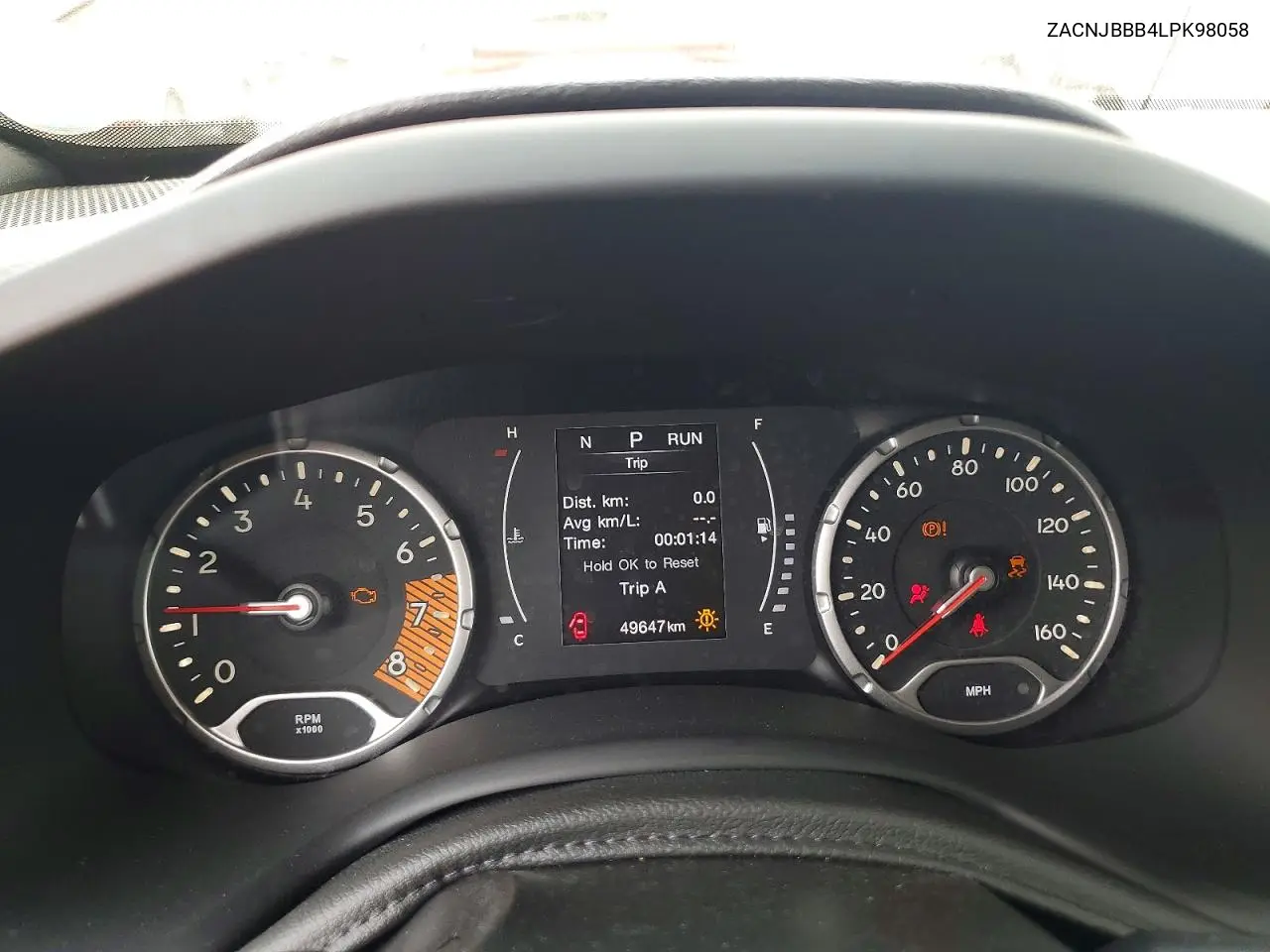 2020 Jeep Renegade Latitude VIN: ZACNJBBB4LPK98058 Lot: 60219116