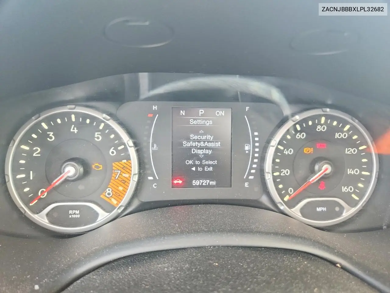 2020 Jeep Renegade Latitude VIN: ZACNJBBBXLPL32682 Lot: 61419676