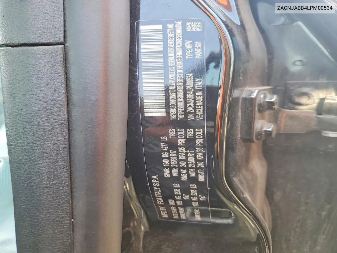 2020 Jeep Renegade Latitude VIN: ZACNJABB4LPM00534 Lot: 61545496