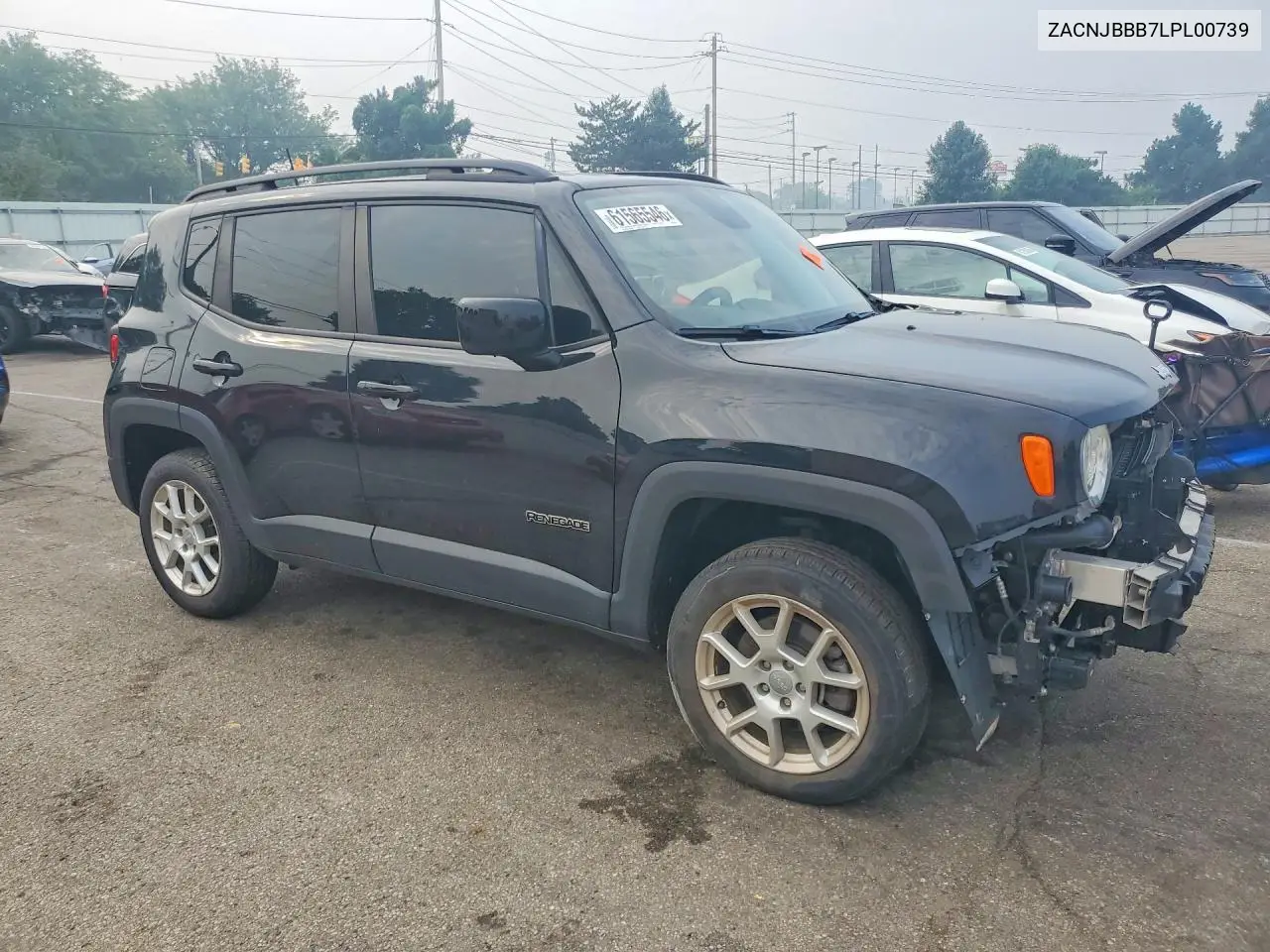 2020 Jeep Renegade Latitude VIN: ZACNJBBB7LPL00739 Lot: 61565546