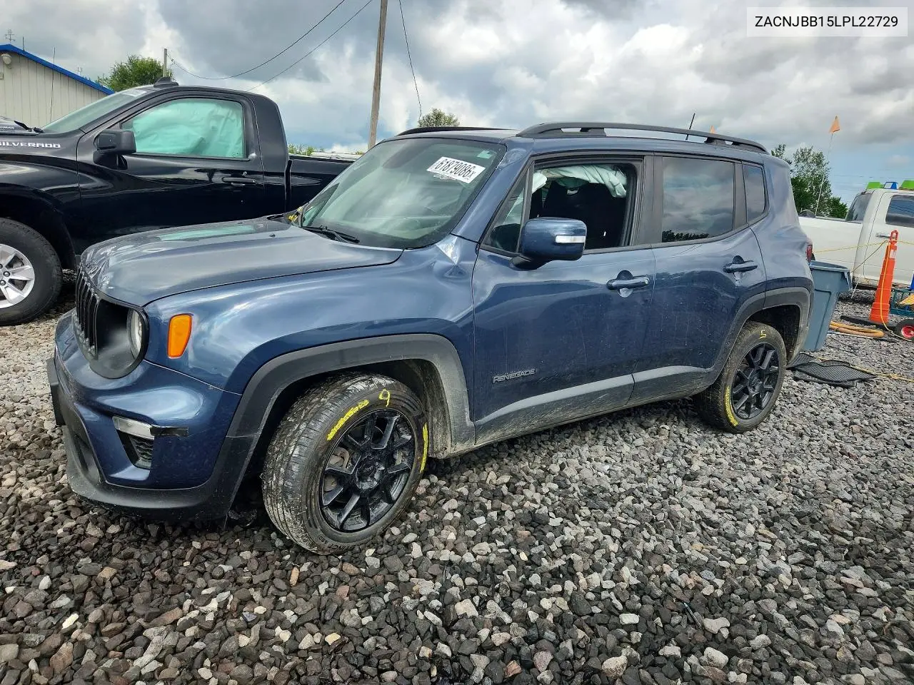 2020 Jeep Renegade Latitude VIN: ZACNJBB15LPL22729 Lot: 61879086