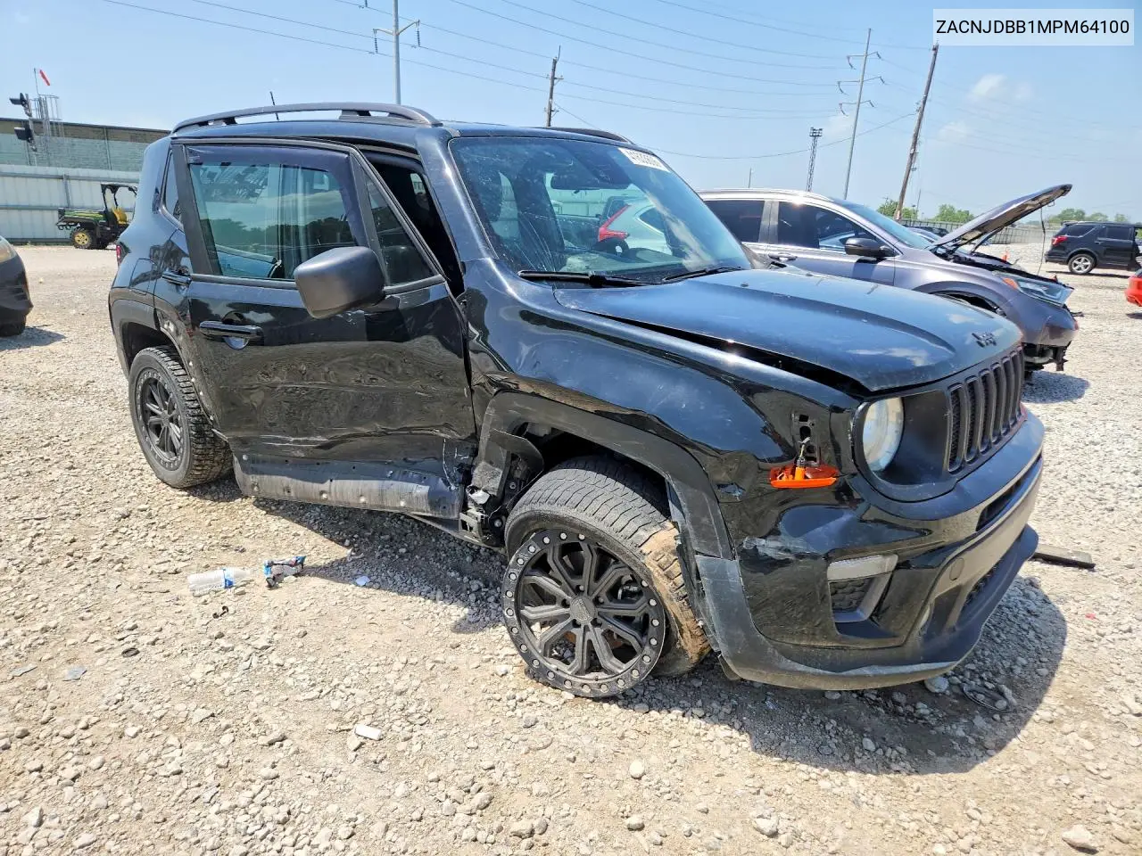 2021 Jeep Renegade Latitude VIN: ZACNJDBB1MPM64100 Lot: 41633606