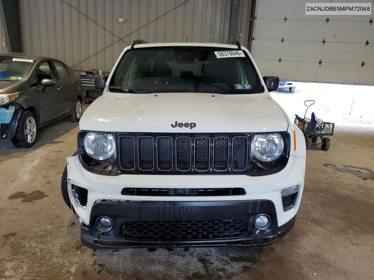 2021 Jeep Renegade Latitude VIN: ZACNJDBB5MPM72068 Lot: 58370046