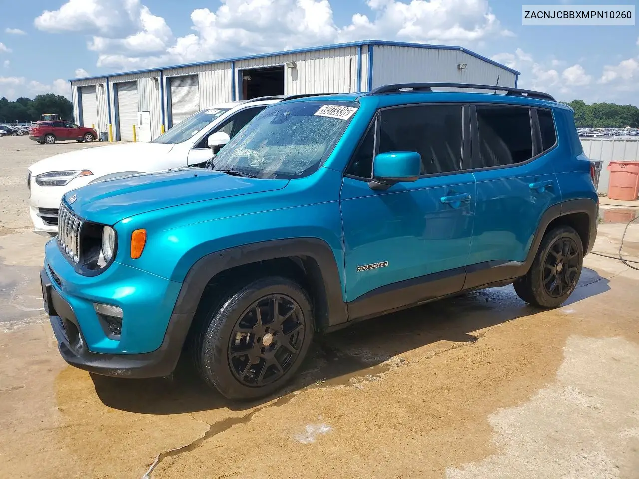 2021 Jeep Renegade Latitude VIN: ZACNJCBBXMPN10260 Lot: 59373336