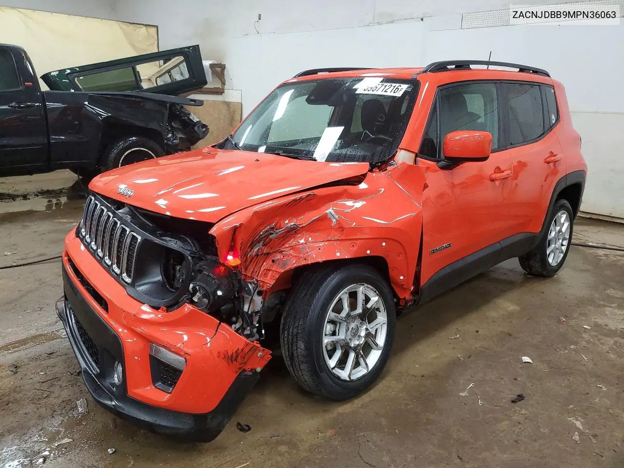 2021 Jeep Renegade Latitude VIN: ZACNJDBB9MPN36063 Lot: 59671216
