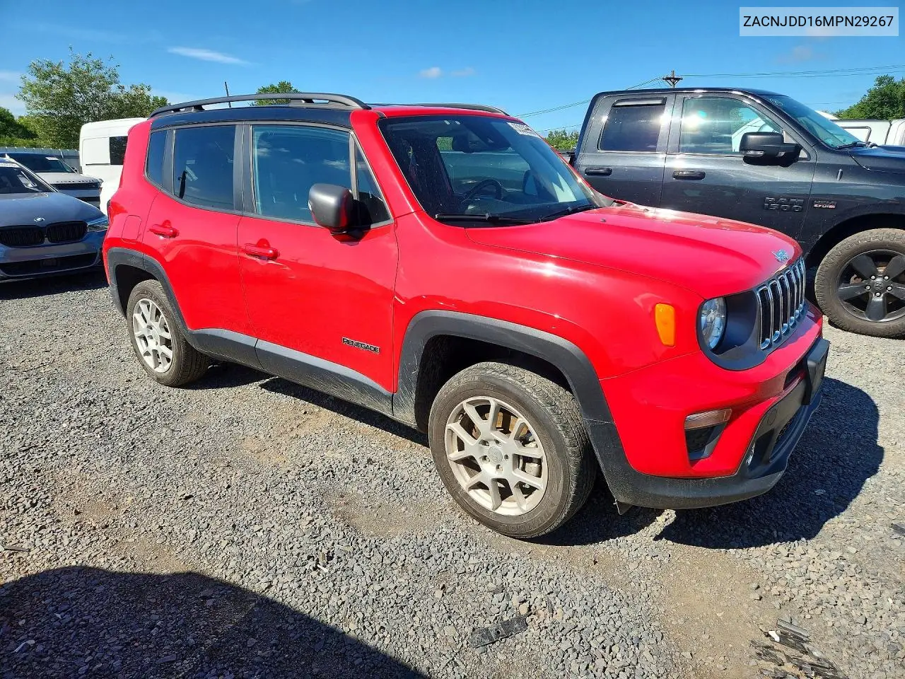 2021 Jeep Renegade Limited VIN: ZACNJDD16MPN29267 Lot: 60052956
