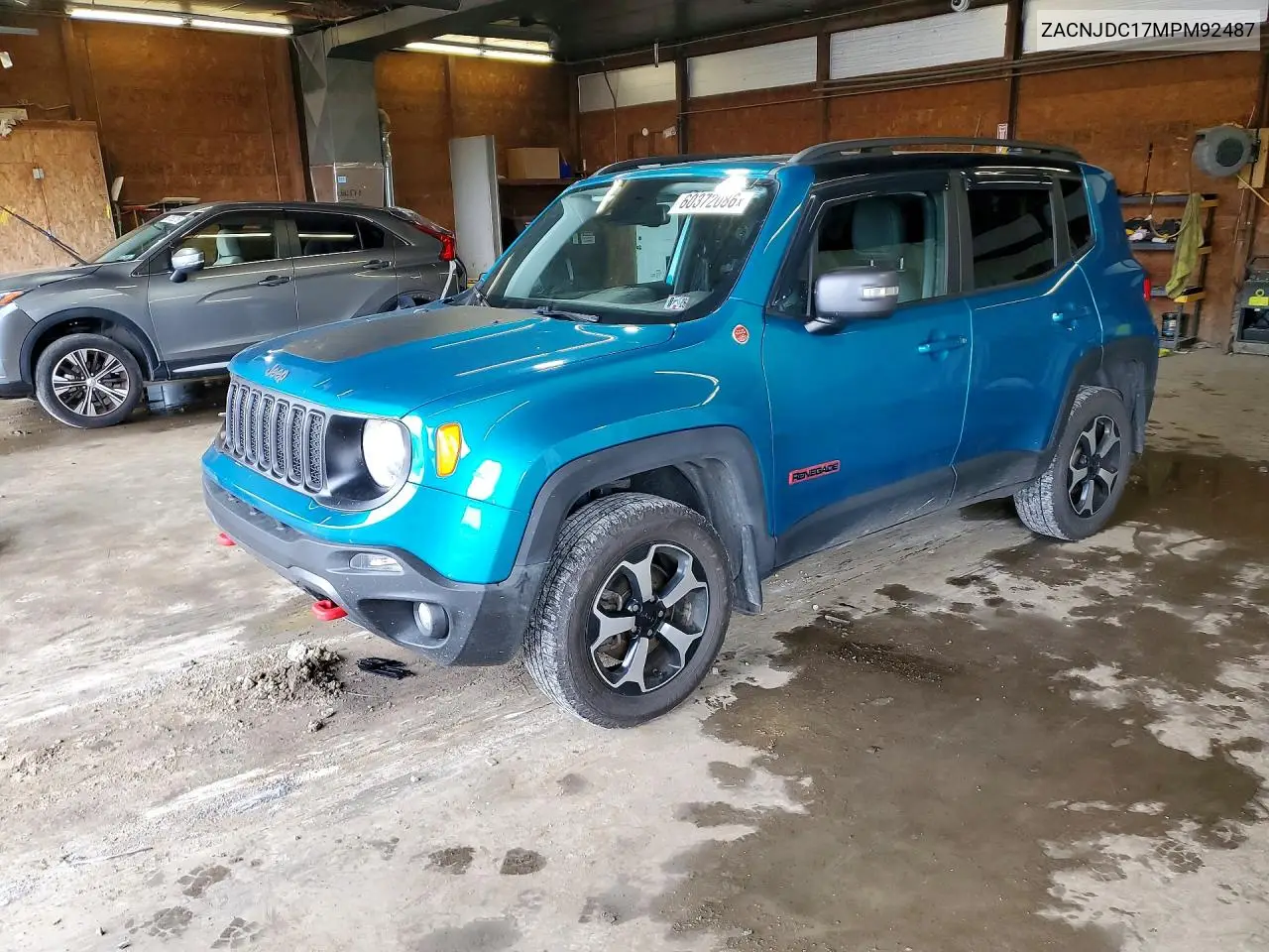 2021 Jeep Renegade Trailhawk VIN: ZACNJDC17MPM92487 Lot: 60372086