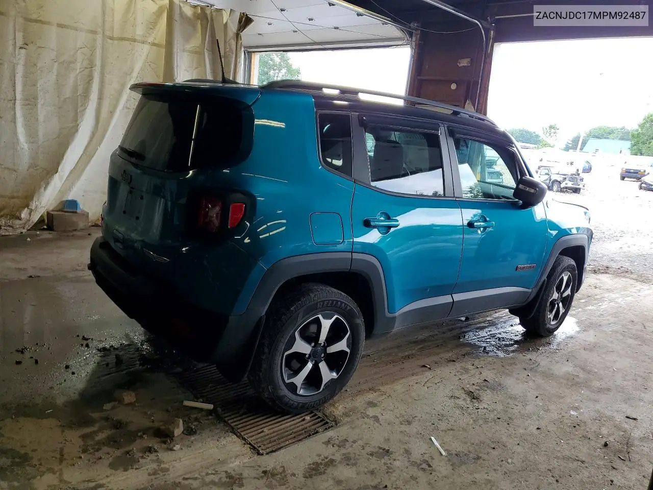 2021 Jeep Renegade Trailhawk VIN: ZACNJDC17MPM92487 Lot: 60372086