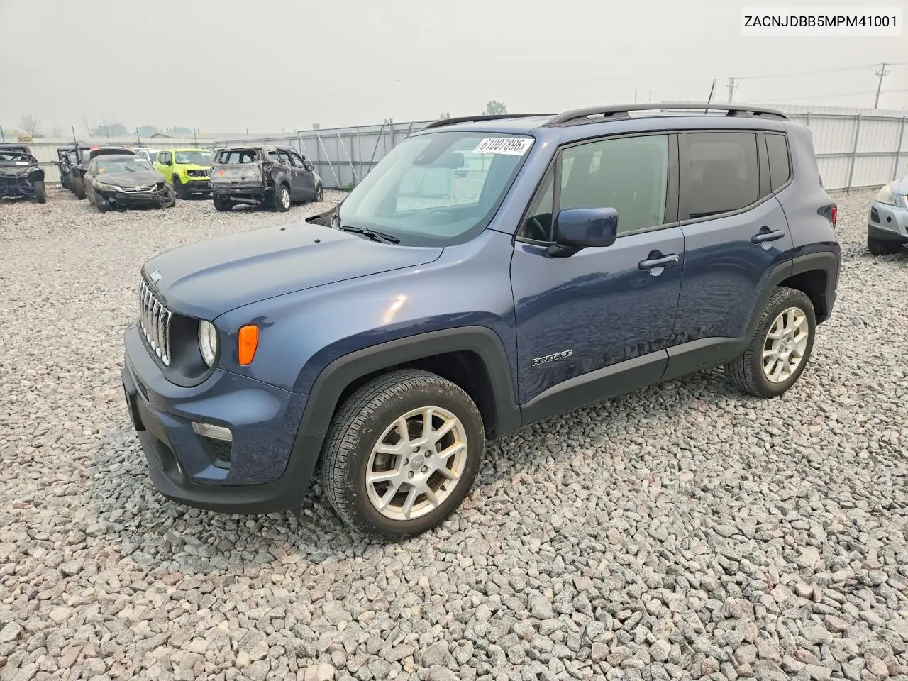 2021 Jeep Renegade Latitude VIN: ZACNJDBB5MPM41001 Lot: 61007896