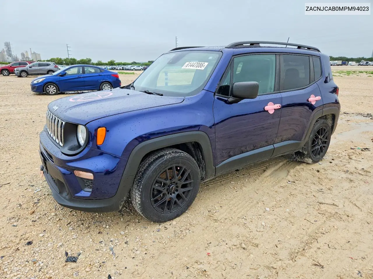 2021 Jeep Renegade Sport VIN: ZACNJCAB0MPM94023 Lot: 61447086