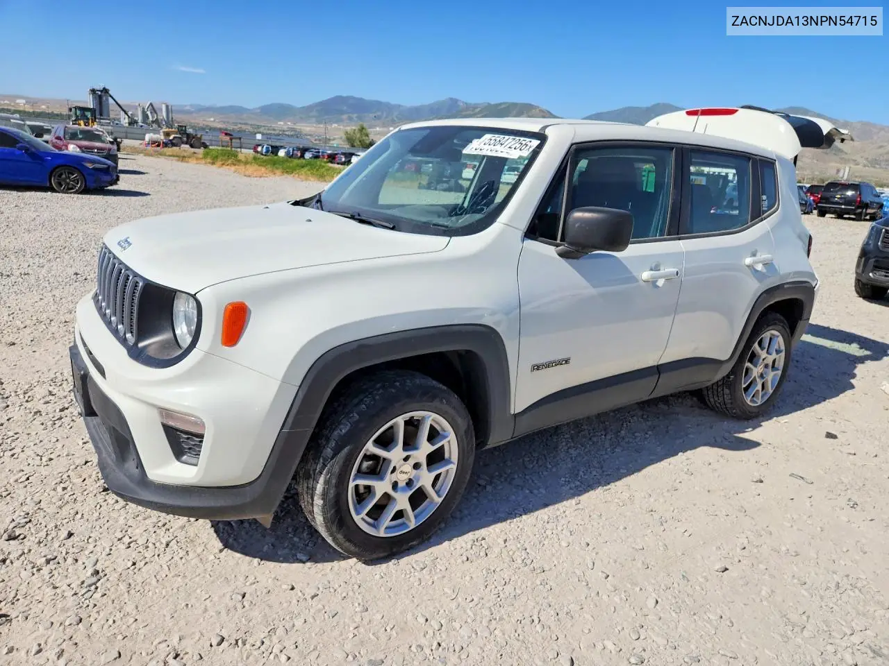ZACNJDA13NPN54715 2022 Jeep Renegade Sport