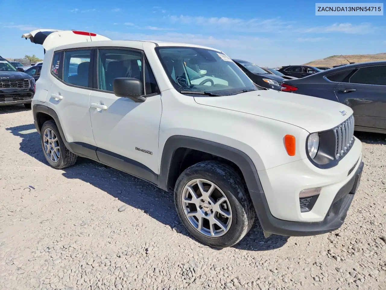 ZACNJDA13NPN54715 2022 Jeep Renegade Sport