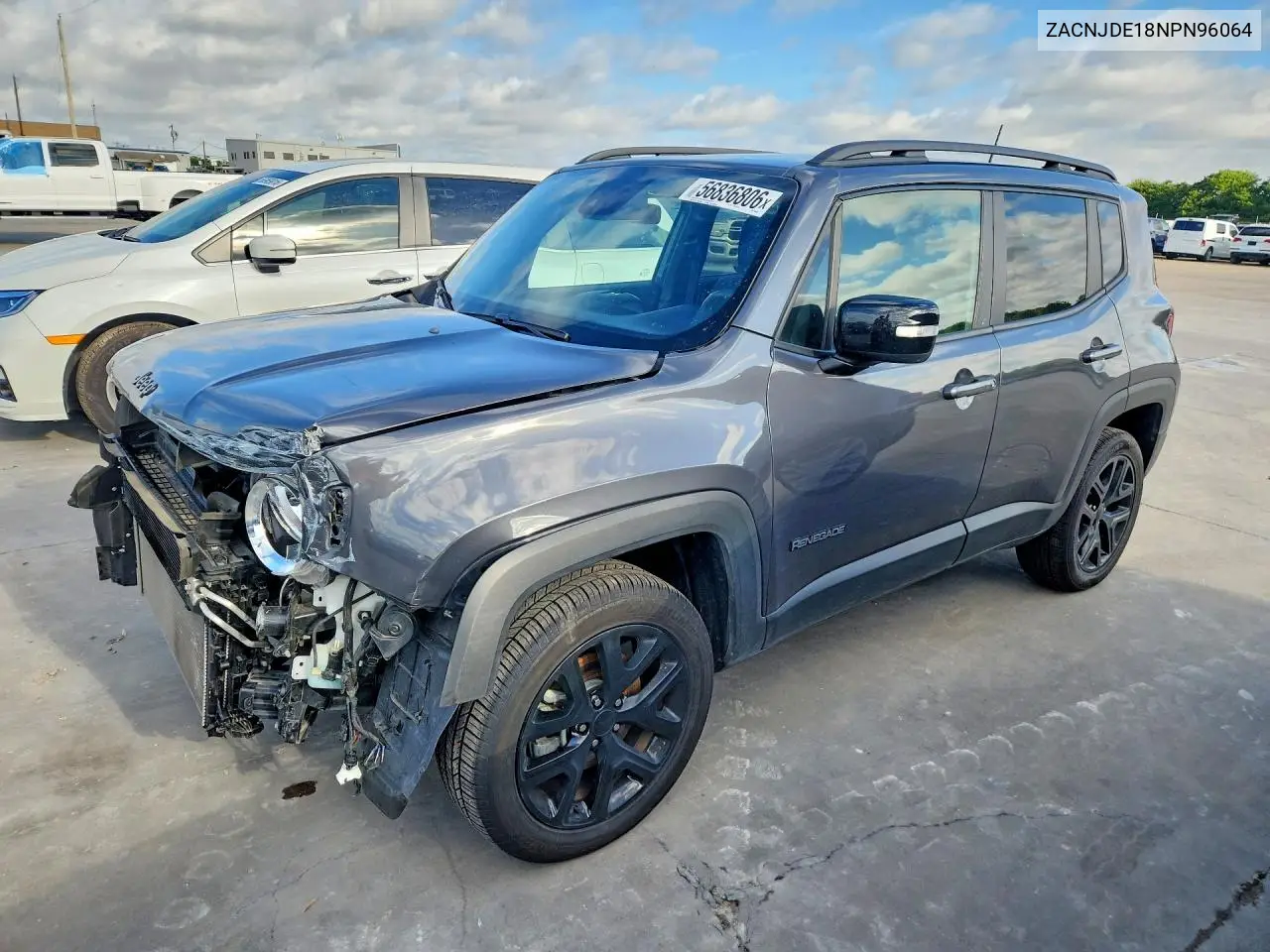 2022 Jeep Renegade Altitude VIN: ZACNJDE18NPN96064 Lot: 56836806