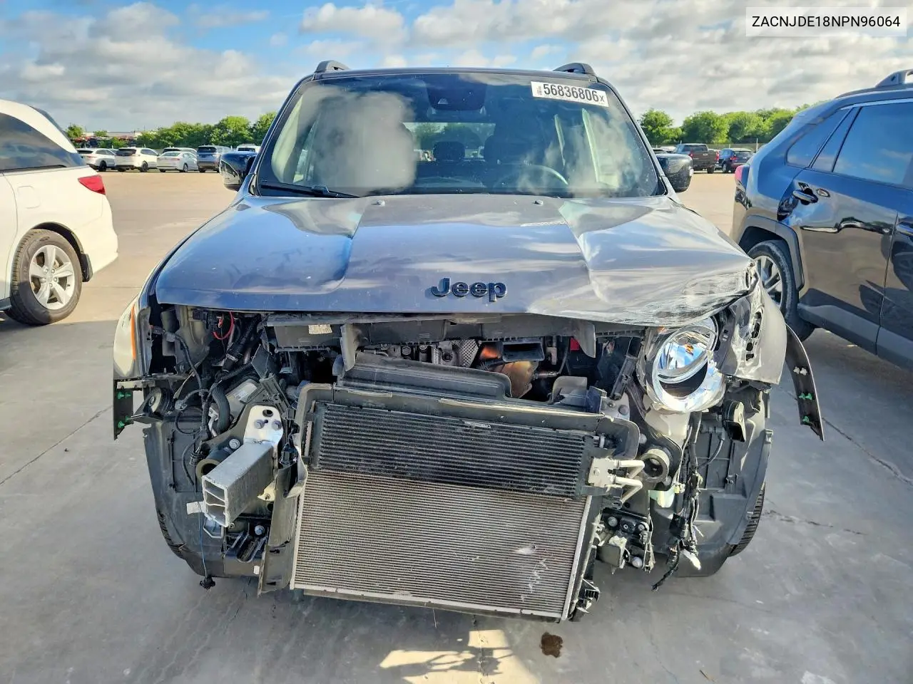 2022 Jeep Renegade Altitude VIN: ZACNJDE18NPN96064 Lot: 56836806