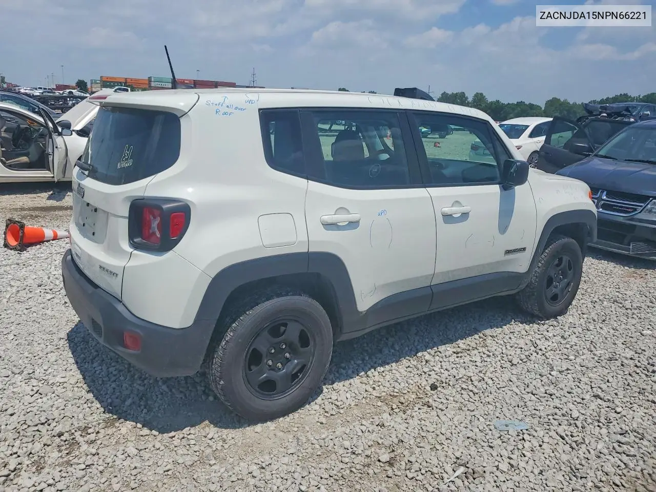 2022 Jeep Renegade Sport VIN: ZACNJDA15NPN66221 Lot: 59325046