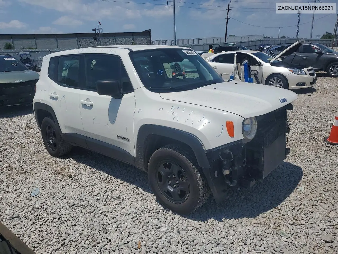 2022 Jeep Renegade Sport VIN: ZACNJDA15NPN66221 Lot: 59325046
