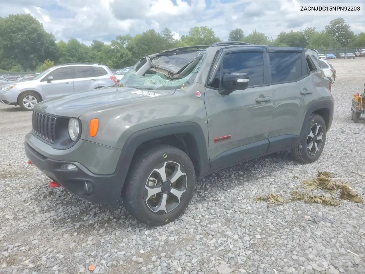 2022 Jeep Renegade Trailhawk VIN: ZACNJDC15NPN92203 Lot: 60330926