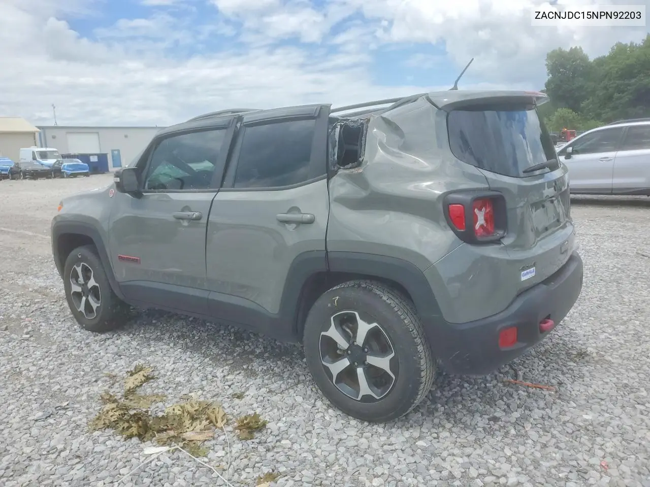 2022 Jeep Renegade Trailhawk VIN: ZACNJDC15NPN92203 Lot: 60330926
