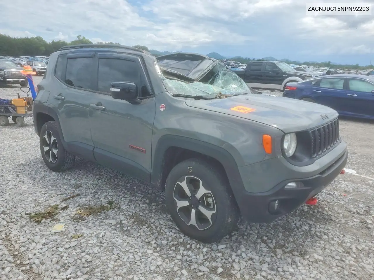 2022 Jeep Renegade Trailhawk VIN: ZACNJDC15NPN92203 Lot: 60330926