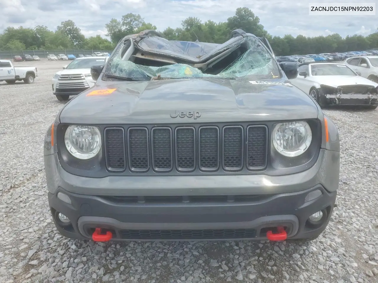 2022 Jeep Renegade Trailhawk VIN: ZACNJDC15NPN92203 Lot: 60330926
