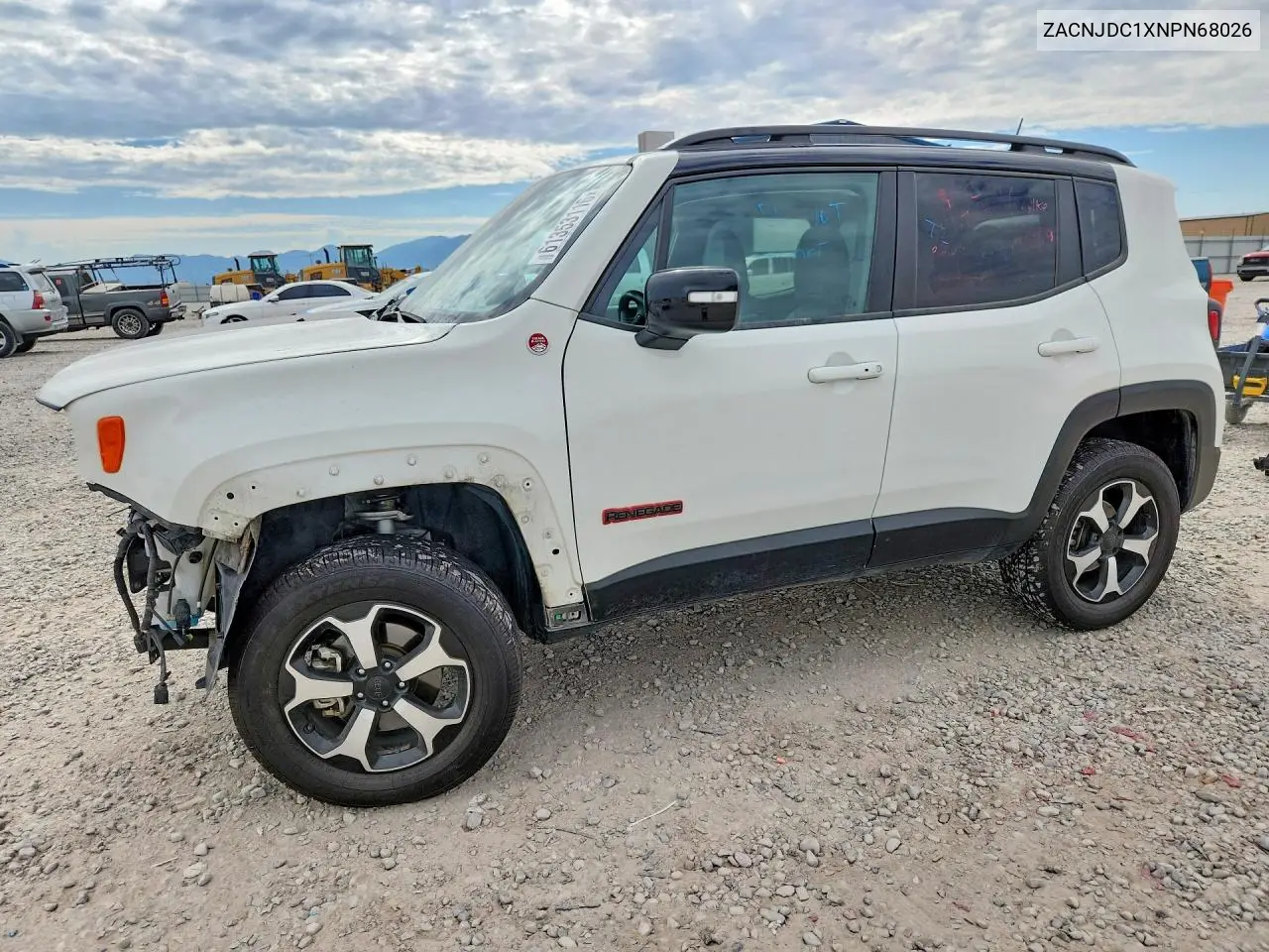 2022 Jeep Renegade Trailhawk VIN: ZACNJDC1XNPN68026 Lot: 61353116