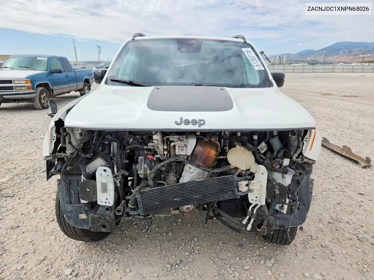 2022 Jeep Renegade Trailhawk VIN: ZACNJDC1XNPN68026 Lot: 61353116