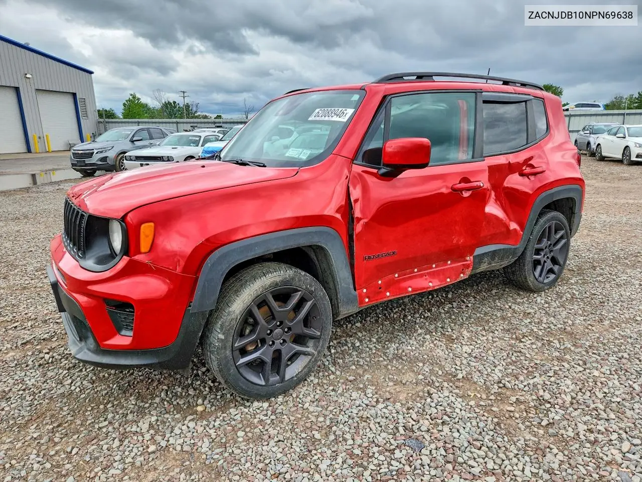 2022 Jeep Renegade Latitude VIN: ZACNJDB10NPN69638 Lot: 62088946