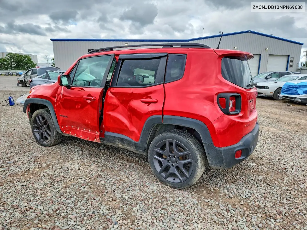 2022 Jeep Renegade Latitude VIN: ZACNJDB10NPN69638 Lot: 62088946