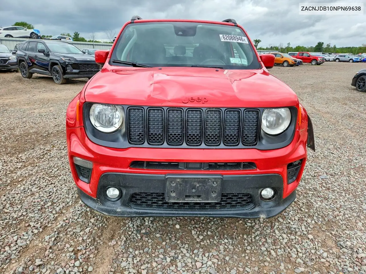 2022 Jeep Renegade Latitude VIN: ZACNJDB10NPN69638 Lot: 62088946