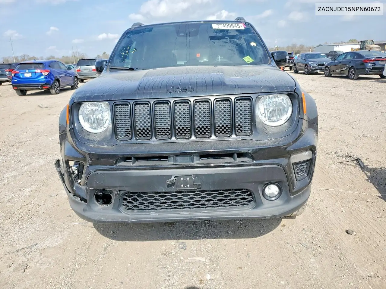 2022 Jeep Renegade Altitude 4Wd VIN: ZACNJDE15NPN60672 Lot: 77490645