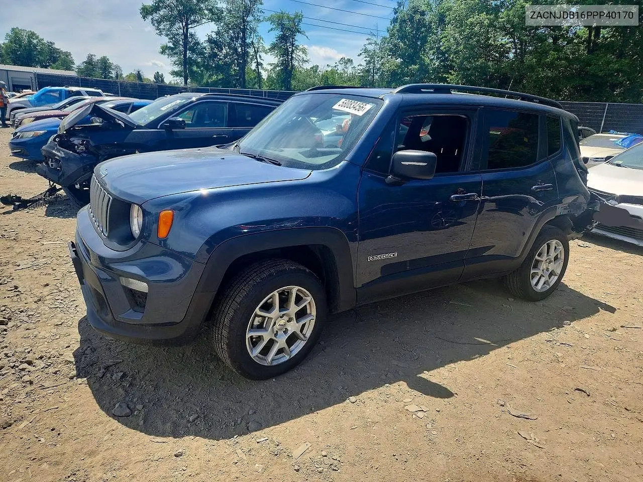2023 Jeep Renegade Latitude VIN: ZACNJDB16PPP40170 Lot: 60852376