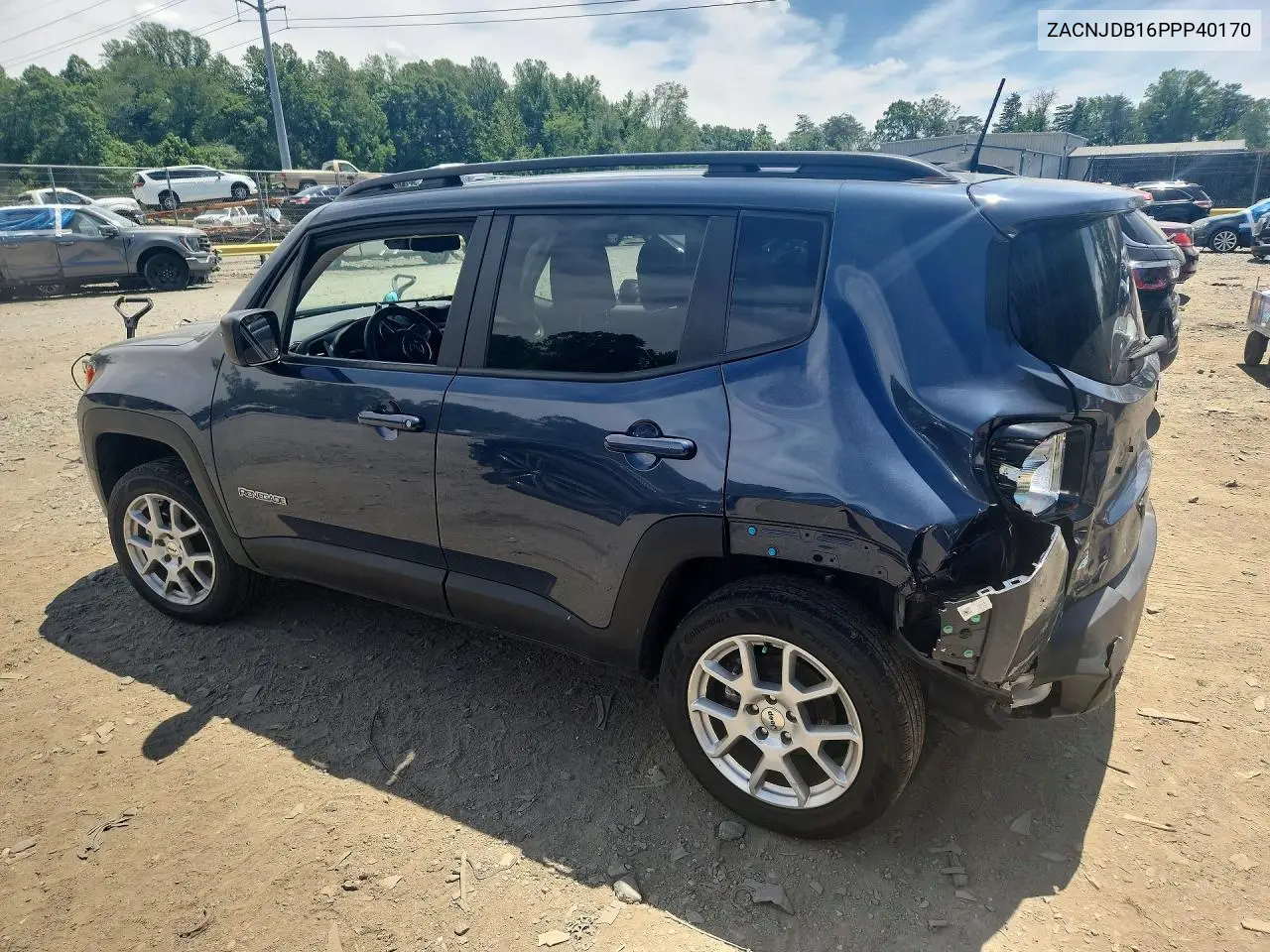 2023 Jeep Renegade Latitude VIN: ZACNJDB16PPP40170 Lot: 60852376