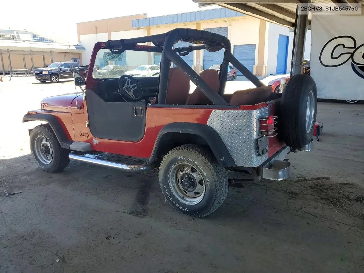 1988 Jeep Wrangler S VIN: 2BCHV81S1JB545760 Lot: 62456906