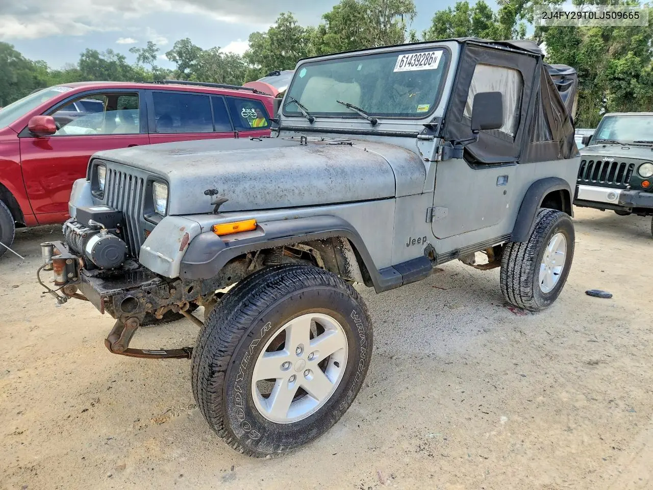 1990 Jeep Wrangler / Yj VIN: 2J4FY29T0LJ509665 Lot: 61439286
