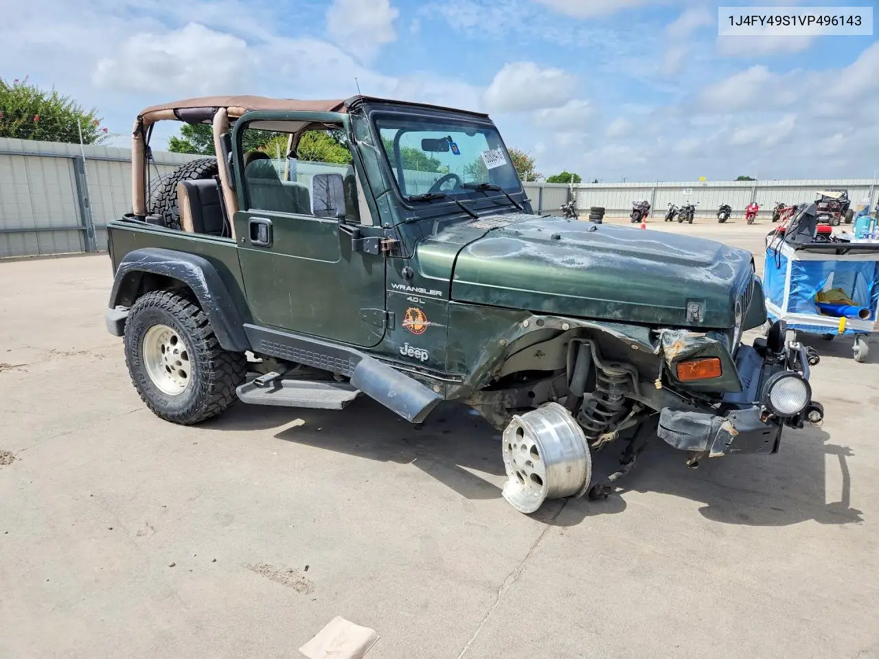 1997 Jeep Wrangler / Tj Sahara VIN: 1J4FY49S1VP496143 Lot: 60809476