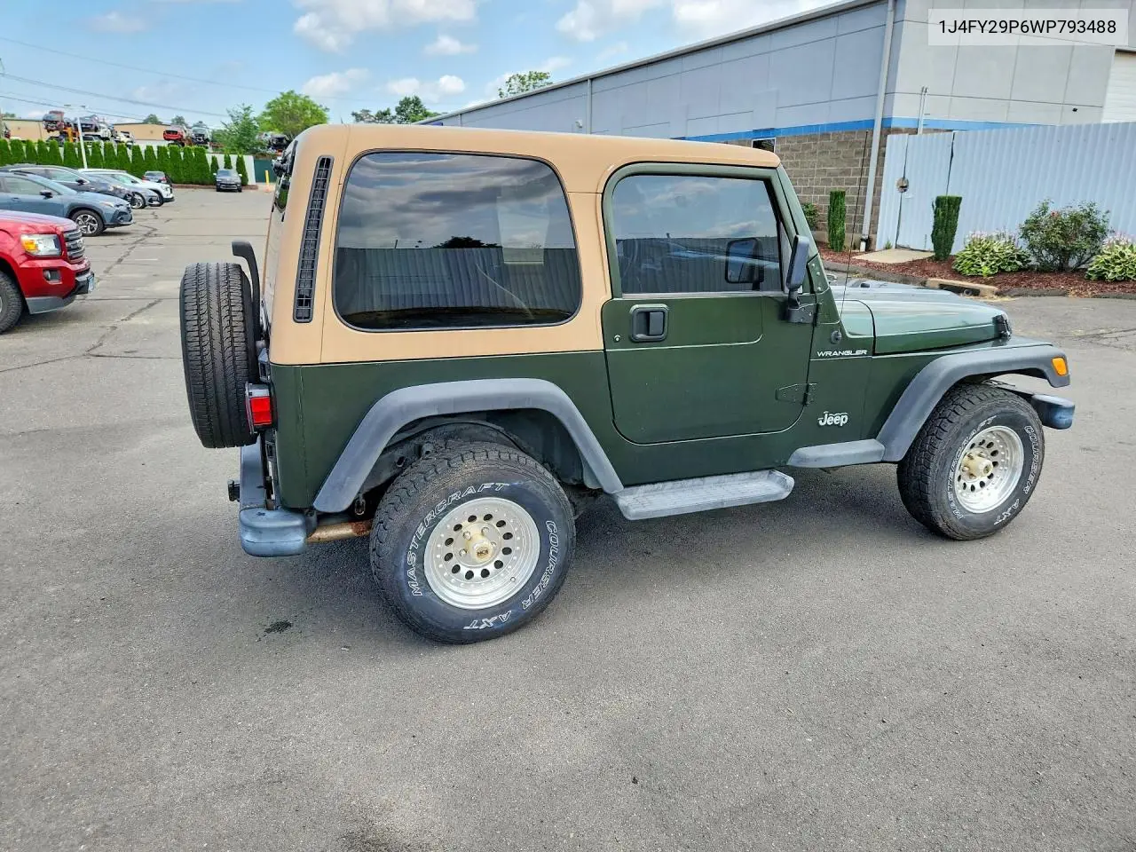 1998 Jeep Wrangler / Tj Se VIN: 1J4FY29P6WP793488 Lot: 62412966