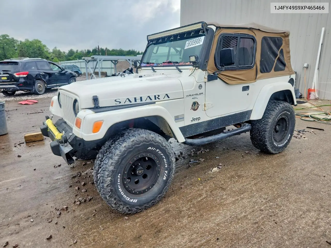 1999 Jeep Wrangler / Tj Sahara VIN: 1J4FY49S9XP465466 Lot: 58309906