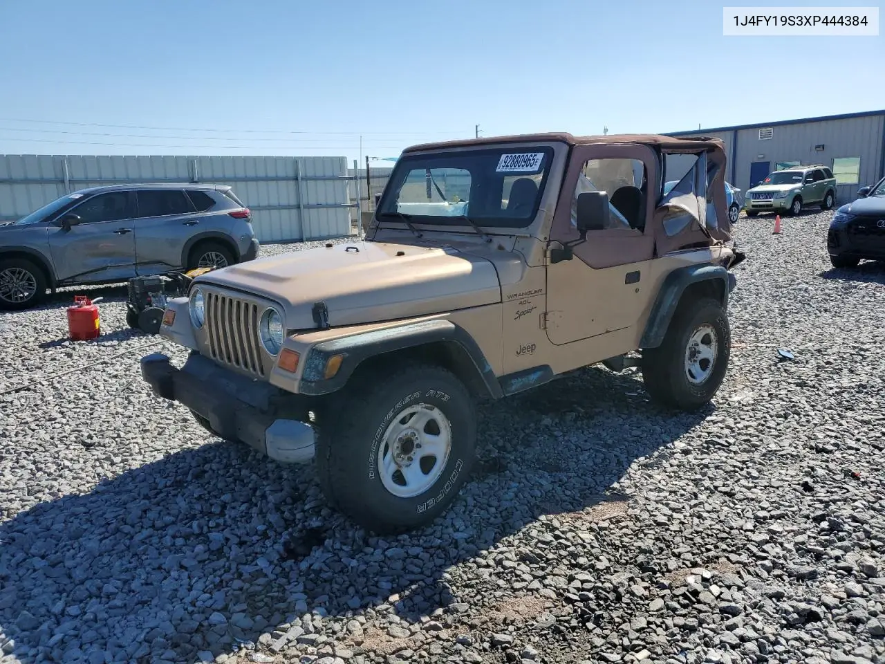 1J4FY19S3XP444384 1999 Jeep Wrangler / Tj Sport