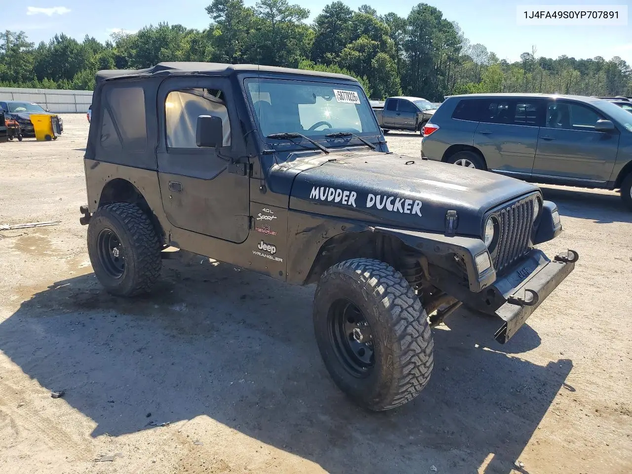 1J4FA49S0YP707891 2000 Jeep Wrangler / Tj Sport