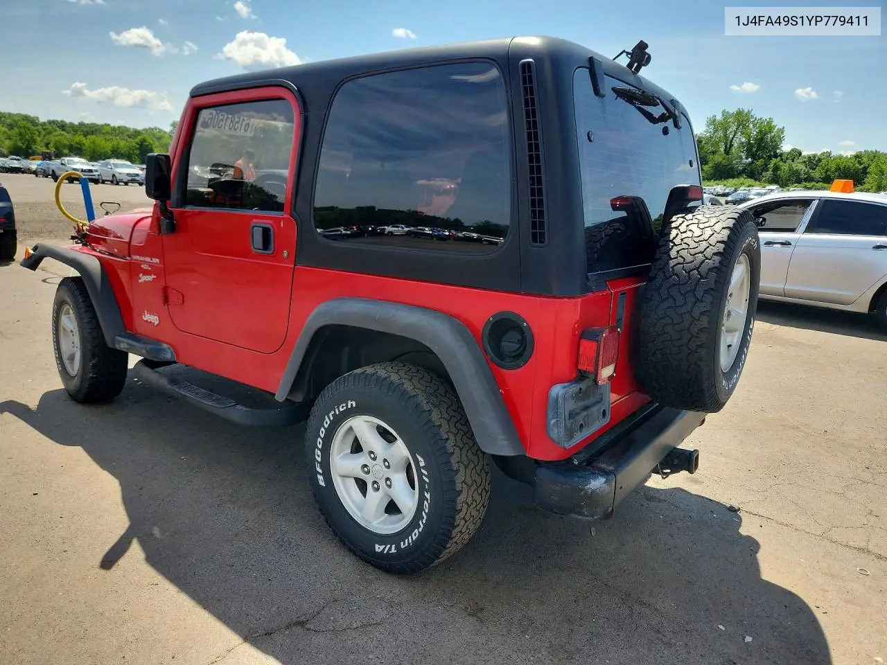 2000 Jeep Wrangler / Tj Sport VIN: 1J4FA49S1YP779411 Lot: 61581506