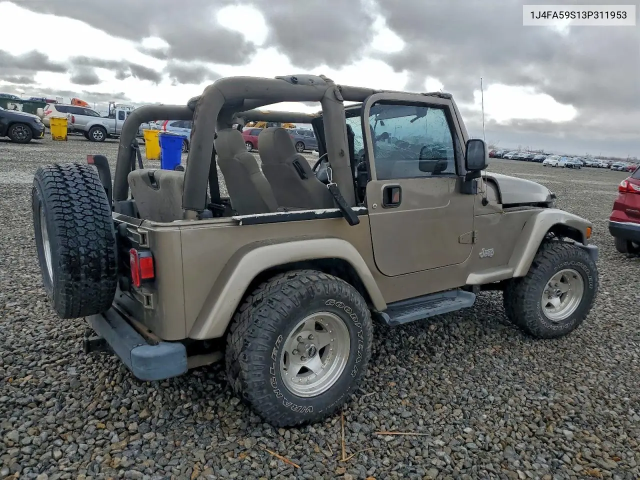 1J4FA59S13P311953 2003 Jeep Wrangler / Tj Sahara