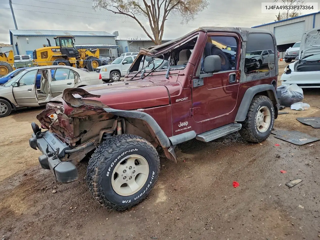 1J4FA49S33P373364 2003 Jeep Wrangler / Tj Sport